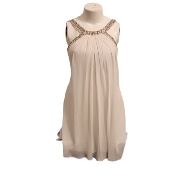 [Scarlett] Halter Top Flowy White Dress - Size 12 - Picture 1 of 11